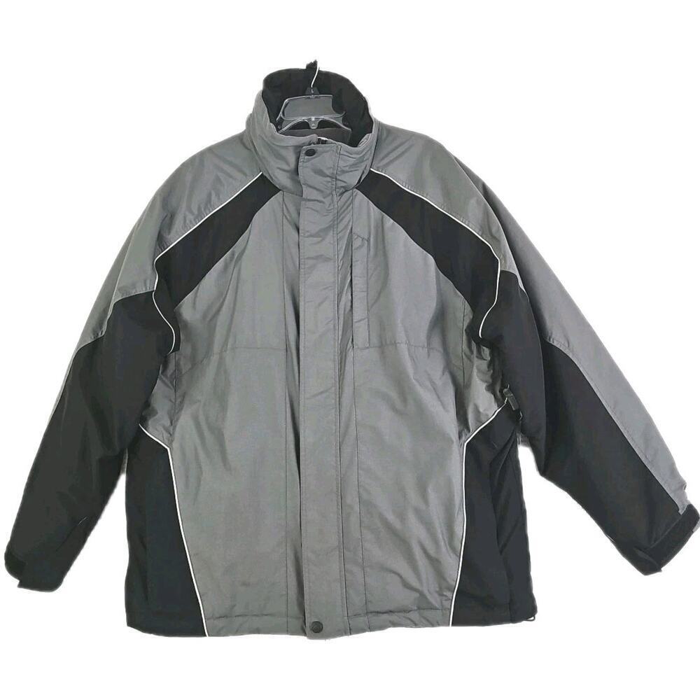 Alpine Design ~Men's Size XXL~ Gray Winter Coat Heavy Thick Jacket Zip-Up.